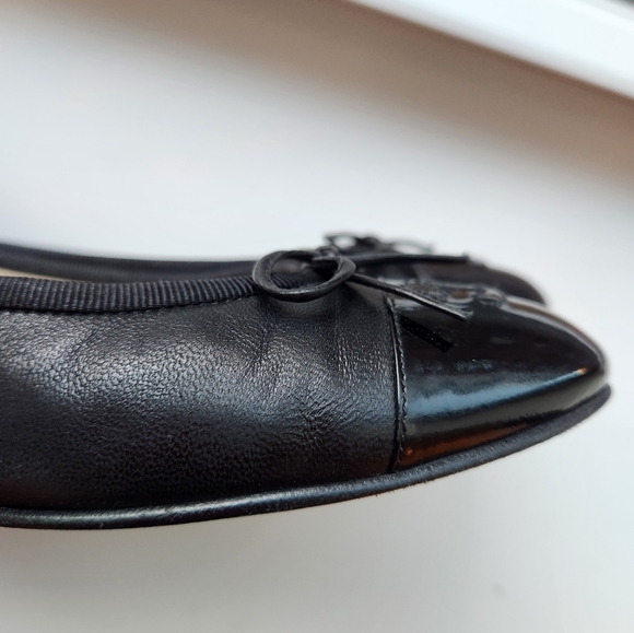 Chanel Ballet Black Flats 37 with logo - Picture 5 of 8